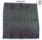 Preview: Tuch/Einstecktuch Blumenmuster 240x245 mm
