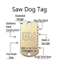 Preview: GRIM WORKSHOP®: Dog Tag Saw EDC Saw Necklace