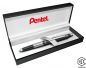 Preview: Pentel® Kerry, Druckbleistift, 0,5 mm, schwarz-silberfarben, Geschenkbox