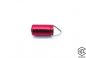 Preview: Mini-Taschenlampe mit Halterung, rot
