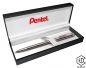 Mobile Preview: Pentel® EnerGel Sterling Slim, 0,25 mm, schwarz-silberfarben, Geschenkbox