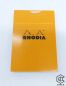 Preview: RHODIA®: Notizblock No.11, A7 kariert, orange
