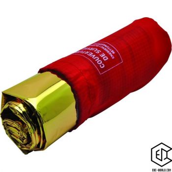 baladéo®: Rettungsdecke zweiseitig mit Schutzhülle