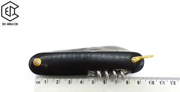 baladéo®: Taschenmesser 'Fifties', Griff aus schwarzem Staminaholz
