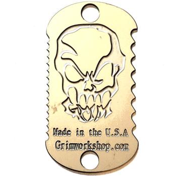 GRIM WORKSHOP®: Dog Tag Saw EDC Saw Necklace