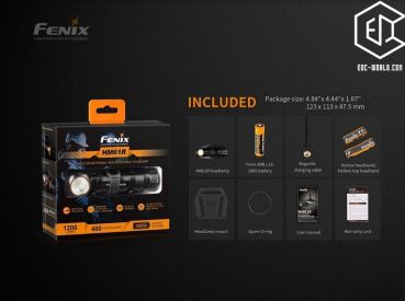 Fenix® HM61R LED Stirnlampe mit LiIon Akku