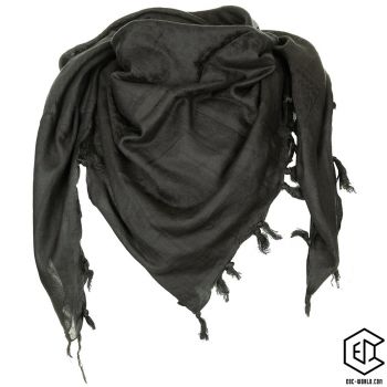 MFH® Halstuch, "Shemagh", Supersoft, schwarz, ca. 1200 x 1150 mm