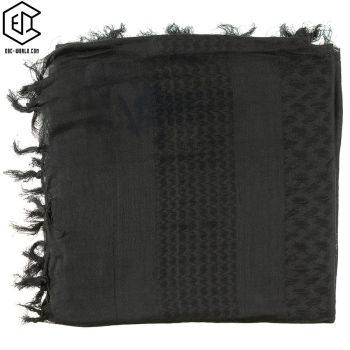 MFH® Halstuch, "Shemagh", Supersoft, schwarz, ca. 1200 x 1150 mm