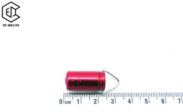 Mini-Taschenlampe mit Halterung, rot