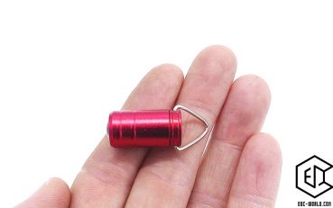 Mini-Taschenlampe mit Halterung, rot