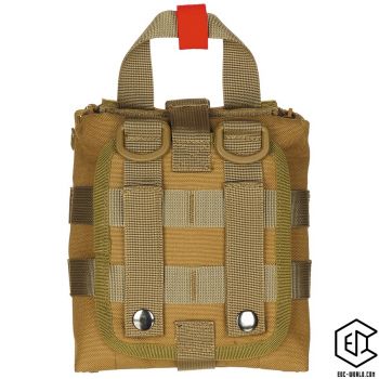 Erste Hilfe Tasche mit Inhalt: MFH®: Tasche, Erste-Hilfe, klein, "MOLLE IFAK", coyote tan