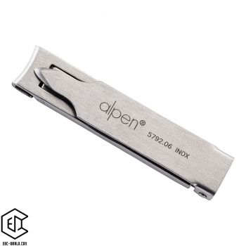 Alpen®: Nagelknipser, rostfrei, satiniert, Lederetui, 58 mm