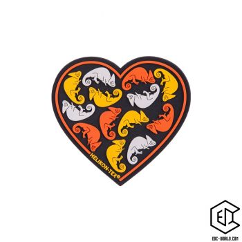 Helikon-Tex®: "Heart" Patch - PVC, schwarz
