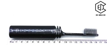 Reisezahnbürste zerlegbar, schwarz