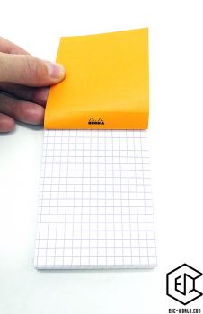 RHODIA®: Notizblock No.11, A7 kariert, orange