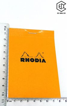 RHODIA®: Notizblock No.11, A7 kariert, orange
