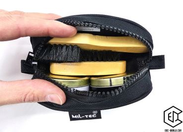 MILT-TEC®: Schuhputzset, schwarz