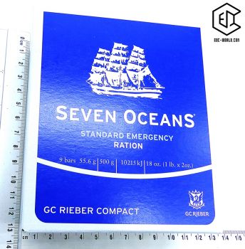 Seven Oceans®: 9 Energieriegel, Outdoor Notfallnahrung 1-Tages Vorrat für 1 Erwachsenen