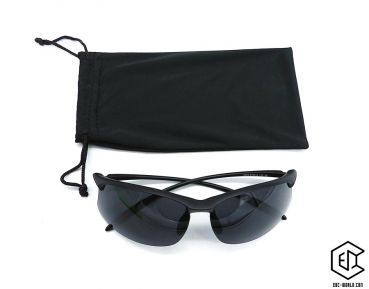 Sonnenbrille polarisiert, schwarz, mit Aufbewahrungsbeutel