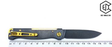 BÖKER PLUS® : Taschenmesser Atlas Black Stonewash Brass