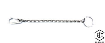Titan Kurzkette mit Karabiner und Ring