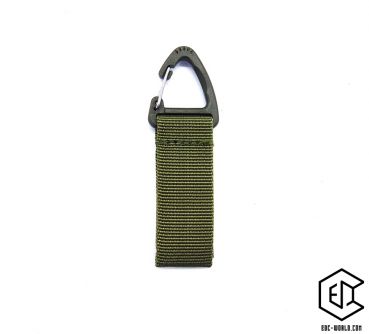 Universalhalter mit Karabiner, oliv, für Gürtel und "Molle"-System