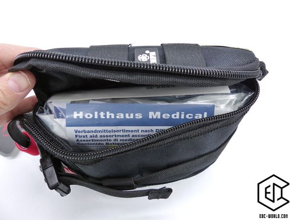 Erste Hilfe Tasche mit Inhalt: MFH®: Tasche, Erste-Hilfe, klein, "MOLLE IFAK", schwarz