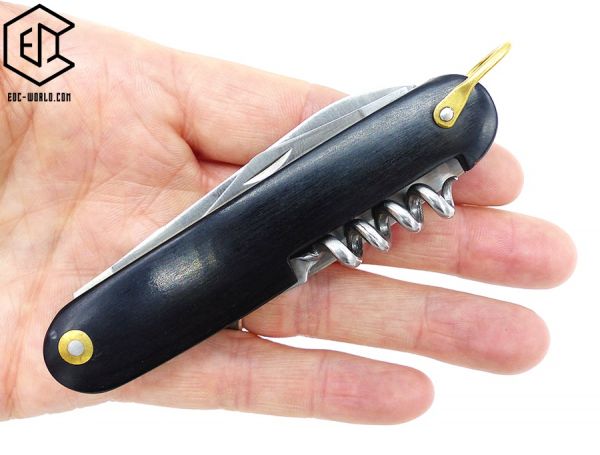 baladéo®: Taschenmesser 'Fifties', Griff aus schwarzem Staminaholz