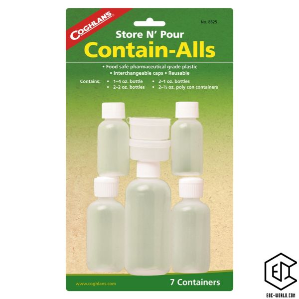 Coghlans®: Kunststoffdosensortiment - 7 Flaschen