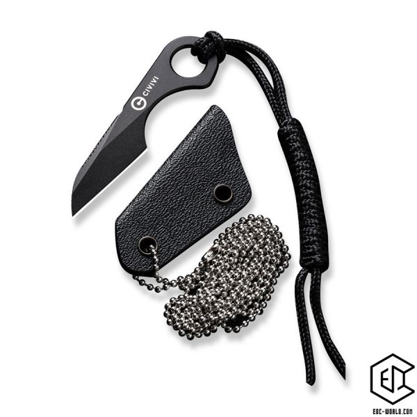 CIVIVI®: Feststehendes Messer Gramis Black Mini Neck Knife