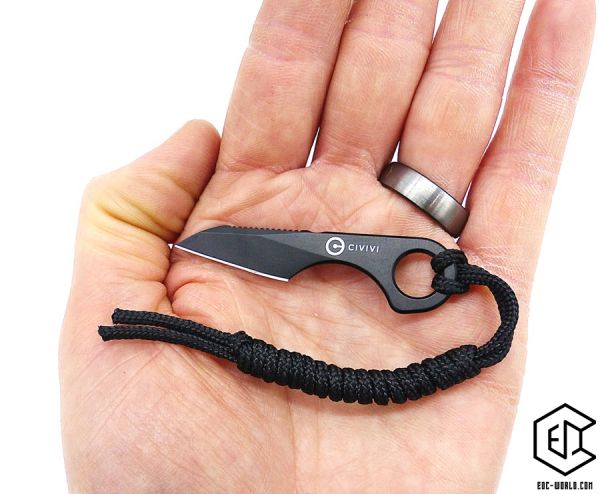 CIVIVI®: Feststehendes Messer Gramis Black Mini Neck Knife