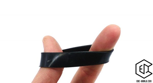 Gummiring elastisch, schwarz