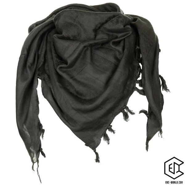 MFH® Halstuch, "Shemagh", Supersoft, schwarz, ca. 1200 x 1150 mm