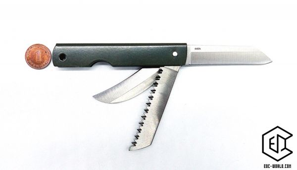 BÖKER® : Taschenmesser History Knife & Tool Japanese Army Pen Knife Saw & Hawkbill