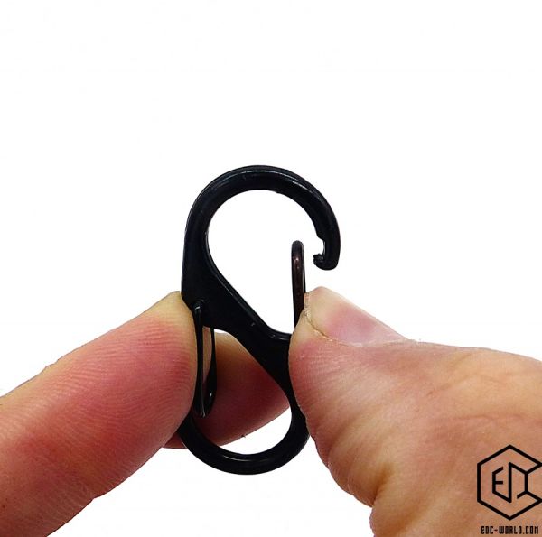 S-Karabiner, Alu, schwarz Nr. 2