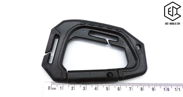 Karabiner Plastik, schwarz