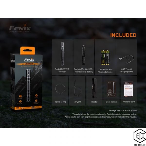 LED Taschenlampe Fenix®LD22 V2.0