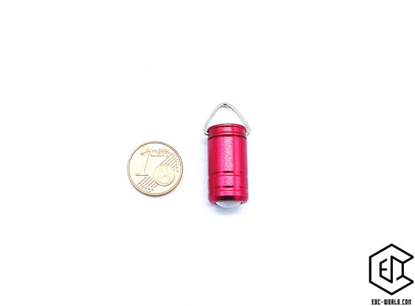 Mini-Taschenlampe mit Halterung, rot