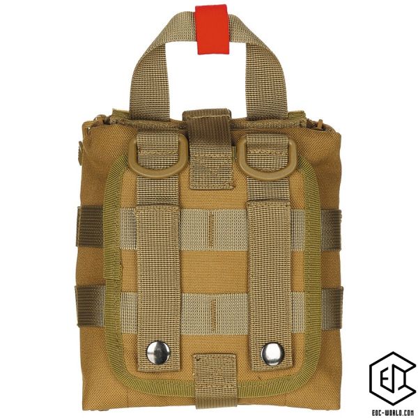 Erste Hilfe Tasche mit Inhalt: MFH®: Tasche, Erste-Hilfe, klein, "MOLLE IFAK", coyote tan