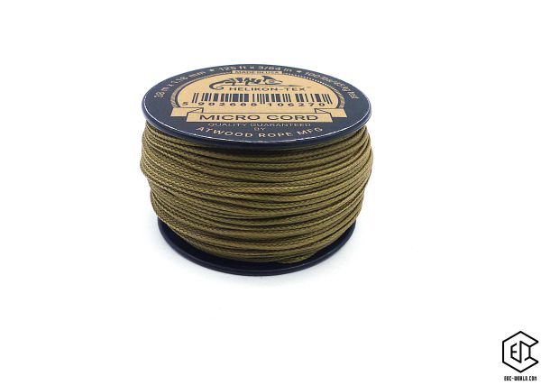 Micro Cord Rolle coyote auf weissem Hintergrund