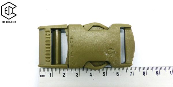 Steckschnalle ITW "Nexus", coyote 25 mm