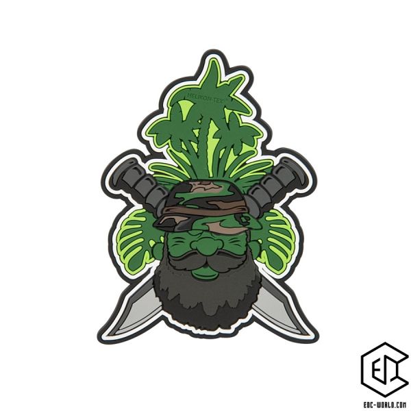 Helikon-Tex®: "Beardman Patrol" Patch - PVC, olivgrün