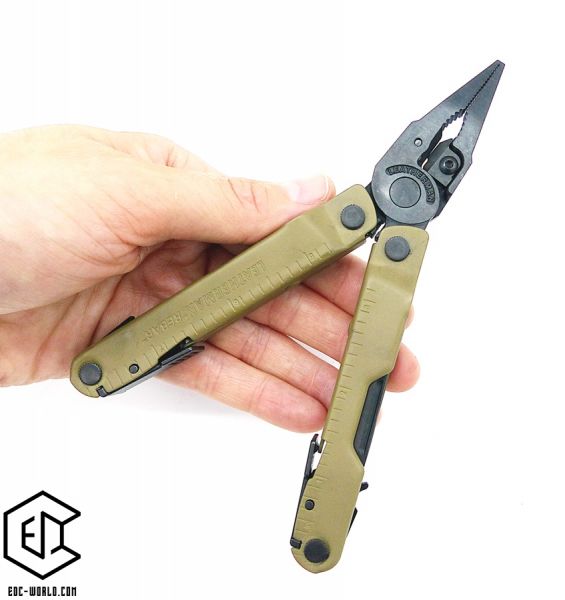 LEATHERMAN® : REBAR® schwarz-coyote tan, 17 Tools,  inklusive Holster