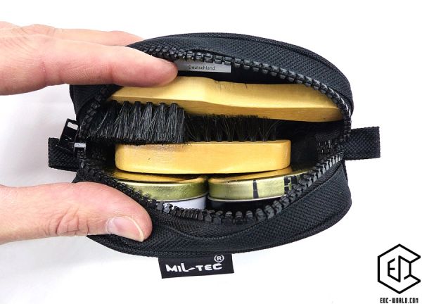 MILT-TEC®: Schuhputzset, schwarz