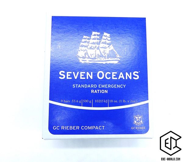 Seven Oceans®: 9 Energieriegel, Outdoor Notfallnahrung 1-Tages Vorrat für 1 Erwachsenen