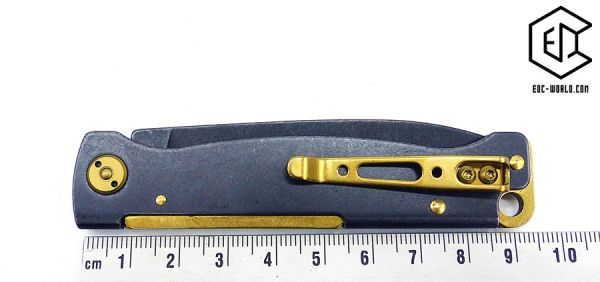BÖKER PLUS® : Taschenmesser Atlas Black Stonewash Brass