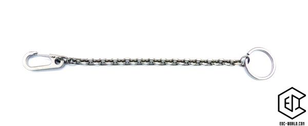 Titan Kurzkette mit Karabiner und Ring