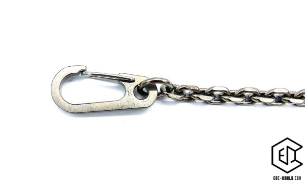 Titan Kurzkette mit Karabiner und Ring