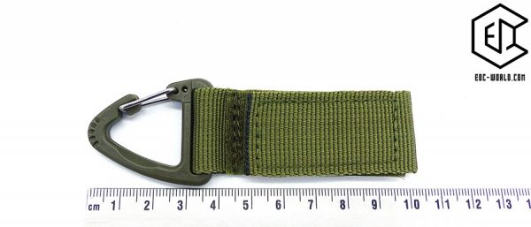Universalhalter mit Karabiner, oliv, für Gürtel und "Molle"-System