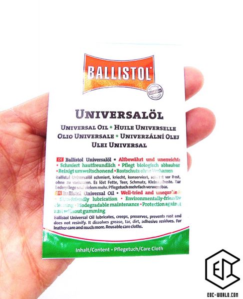 Pflegeöl Universalöl BALLISTOL® Pflegetuch